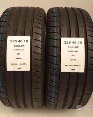 2 gomme 225 40 18 dunlop a1666
