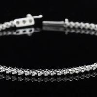 BRACCIALE TENNIS IN ORO BIANCO 18KT BRILLANTI 0.75