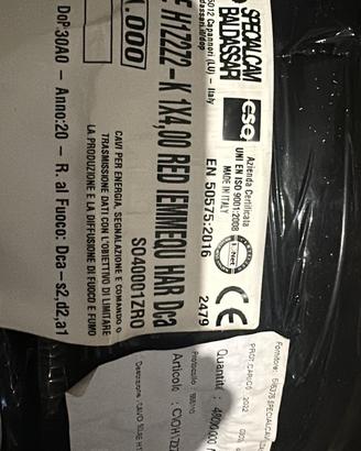 Cavo fotovoltaico 4mm -Rosso e Nero-