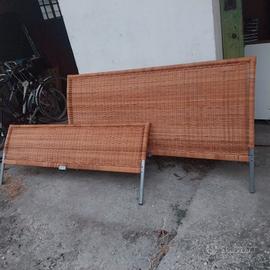 Testiera + pediera + 2 doghe singole
