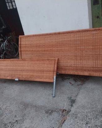 Testiera + pediera + 2 doghe singole