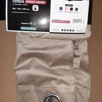 Tende in vellutino beige 