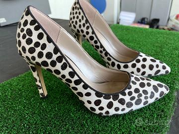Scarpe tacco alto, a pois