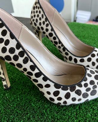 Scarpe tacco alto, a pois