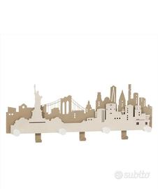 Appendiabiti da parete "Arti & Mestieri"