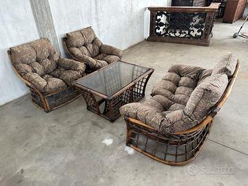 Arredamento da giardino in rattan - bambù vintage