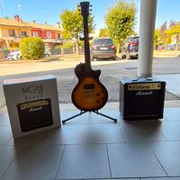 kit completo chitarra elettrica 