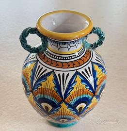Splendido vaso Antica Deruta - maiolica Artistica