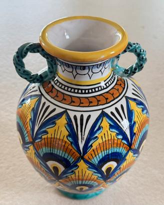 Splendido vaso Antica Deruta - maiolica Artistica