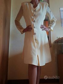 Vestito vintage Made in Italy giallo tg. 46