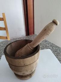MORTAIO CON PESTELLO IN LEGNO