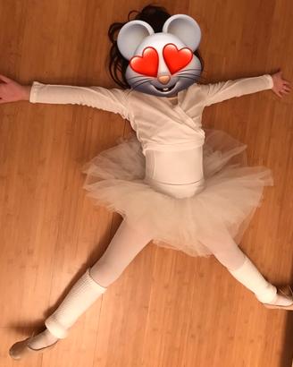 Danza classica set body, tutù  e scaldacuore