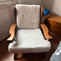 Poltrona in legno massiccio -trasporto disponibile