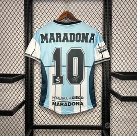 Maglia retró testimonial argentina 2001 maradona