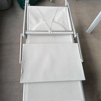 Lettino da Mare Giardino Esterno Reclinabile 