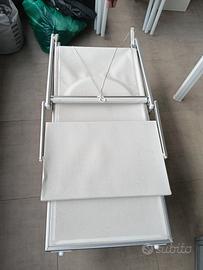 Lettino da Mare Giardino Esterno Reclinabile 