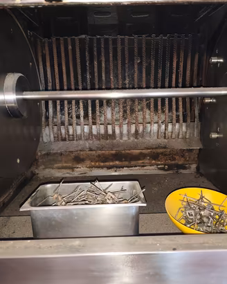 forno per polli a legna