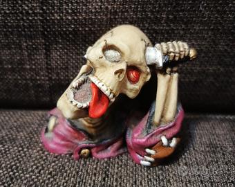 Statue HORROR Bara Lapide RIP Scheletro Halloween