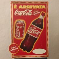 Manifesto cartonato Coca Cola fine anni 90