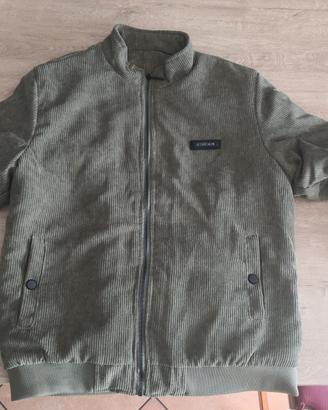 giubbotto in velluto verde 