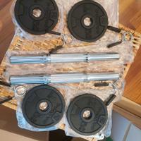 Set manubri Domyos con dischi ghisa 1kg 