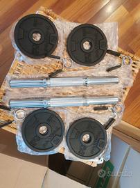 Set manubri Domyos con dischi ghisa 1kg 