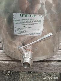 Contenitore acciaio inox 100 Litri