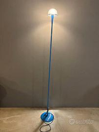 Lampada da terra Fontana Arte in metallo blu