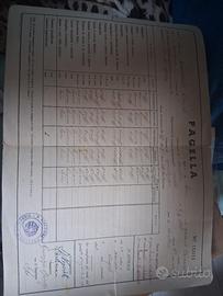 pagella scolastica fascista 