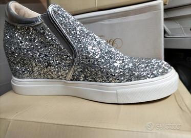 Scarpe argento donna