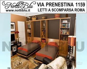 Letto a Scomparsa 2 letti 1 piazza Via PRENESTINA