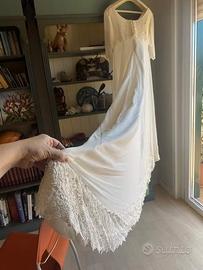 Abito da sposa taglia 46 con velo e guanti