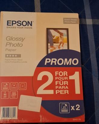 Carta Fotografica Lucida A4 Epson 2x1 Nuovo