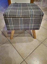 poggiapiedi puff contenitore 