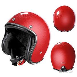 CASCO JET VINTAGE MOTO CUSTOM CAFE RACER VESPA STO