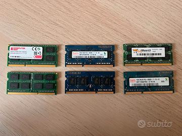 RAM DDR3 SODIMM PC3-8500 MacBook PC portatili