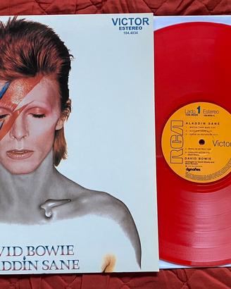David Bowie - Aladdin Sane raro vinile rosso 1973"