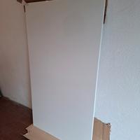 Piano tavolo laccato lucido bianco senza gambe