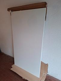 Piano tavolo laccato lucido bianco senza gambe