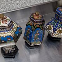 Vasetti e cavalli cloisonne