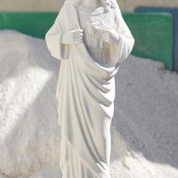 STATUA SACRO CUORE DI GESU' 83CM IN CEMENTO BIANCO