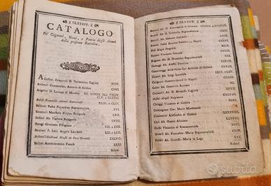 Libro antico  del 1768 - raccolta di sonetti