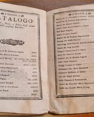 Libro antico  del 1768 - raccolta di sonetti