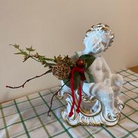 NATALE Angelo ceramica con portacandela