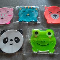 Sottobicchieri con animali stile cartoon