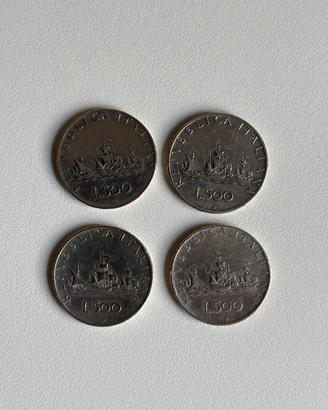 Monete in argento da 500