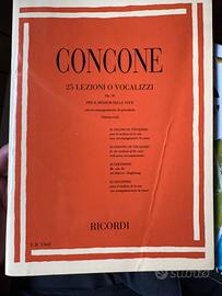 Concone — 25 lezioni o vocalizzi Op.10  Titolo