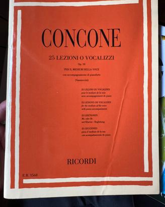 Concone — 25 lezioni o vocalizzi Op.10  Titolo