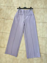 Pantaloni lilla palazzo SOLO 4€