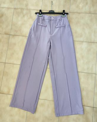 Pantaloni lilla palazzo SOLO 4€